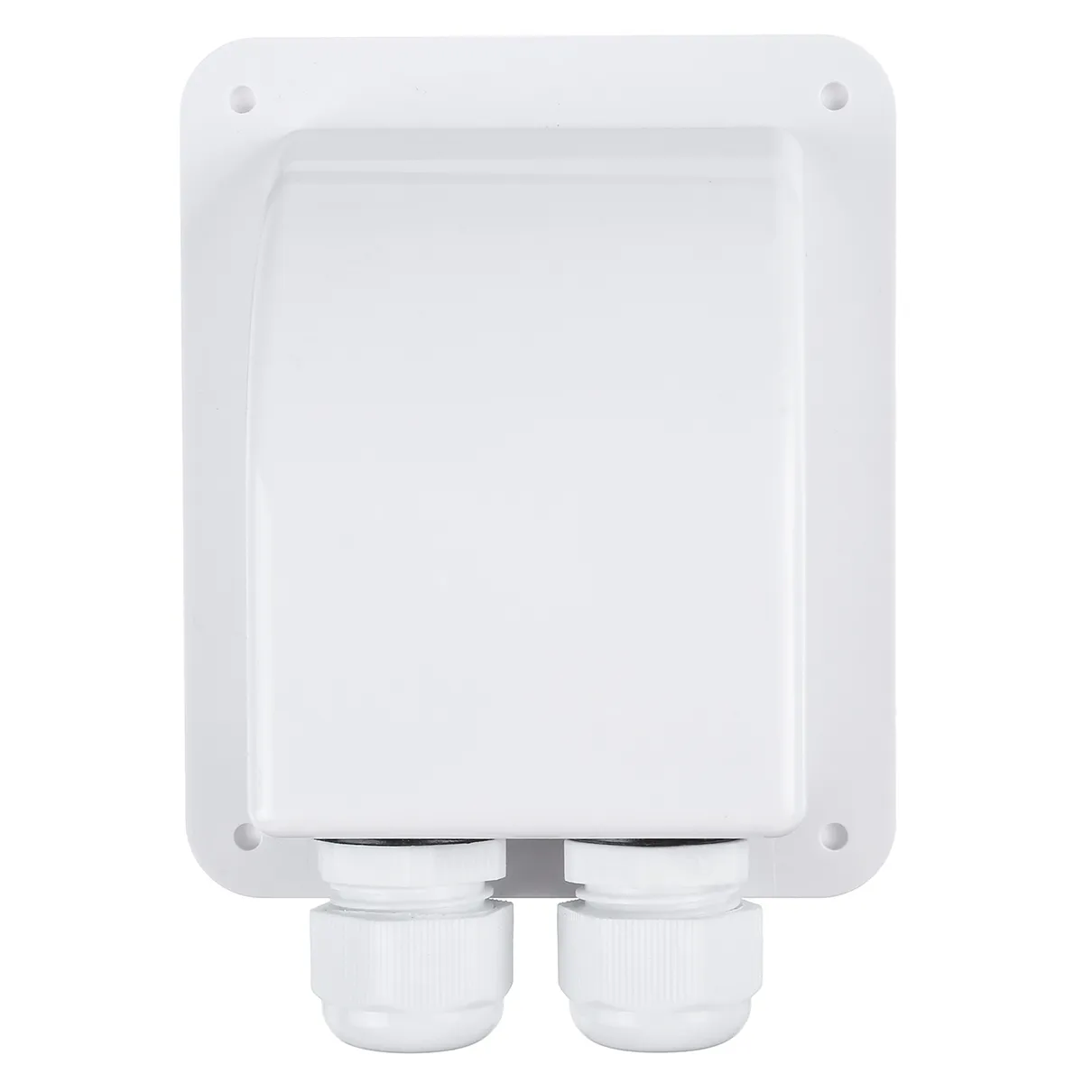Doppel Dach Kabel Eintrag Drüse Box Solar Panel Für RV Caravan Boot Van Weiß
