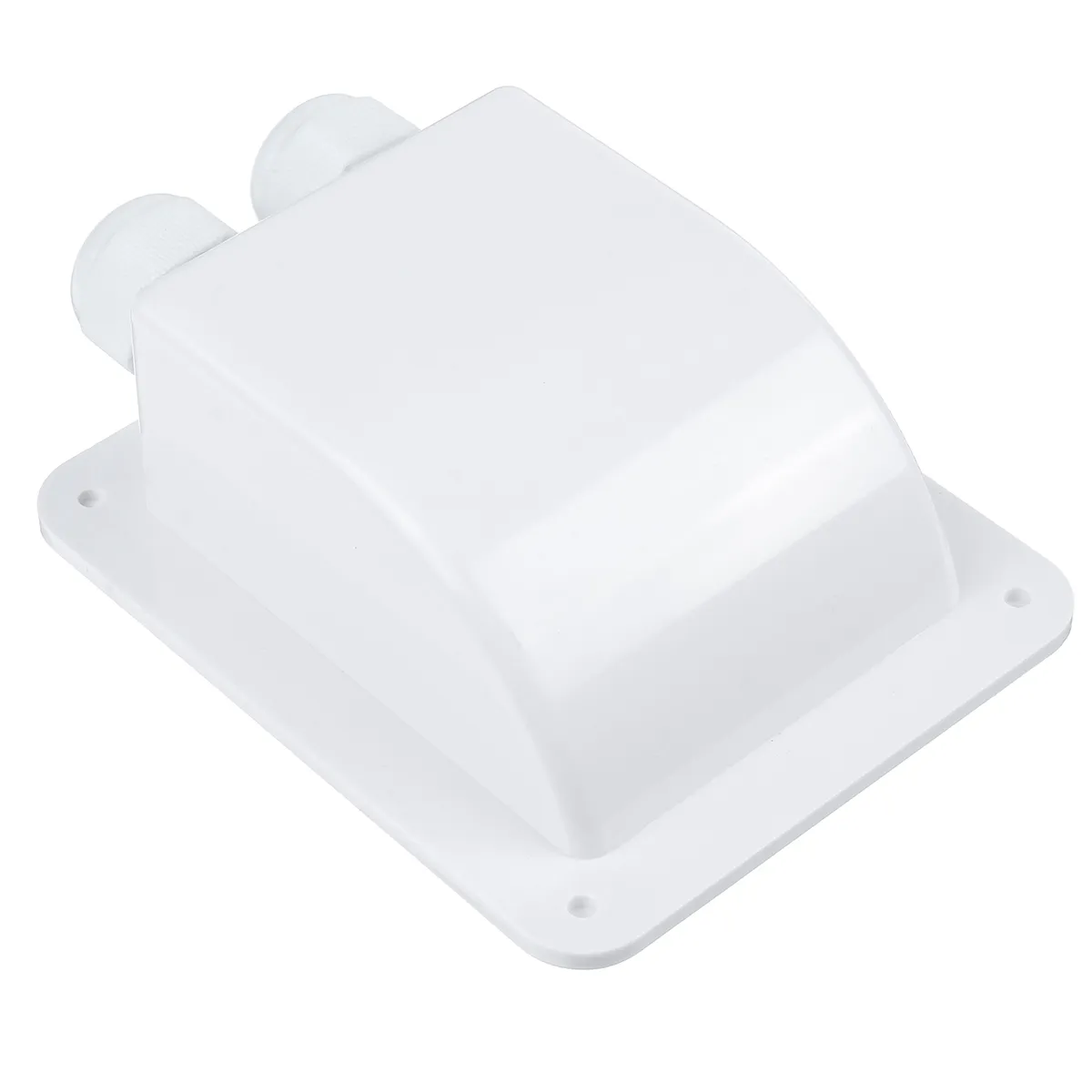 Doppel Dach Kabel Eintrag Drüse Box Solar Panel Für RV Caravan Boot Van Weiß