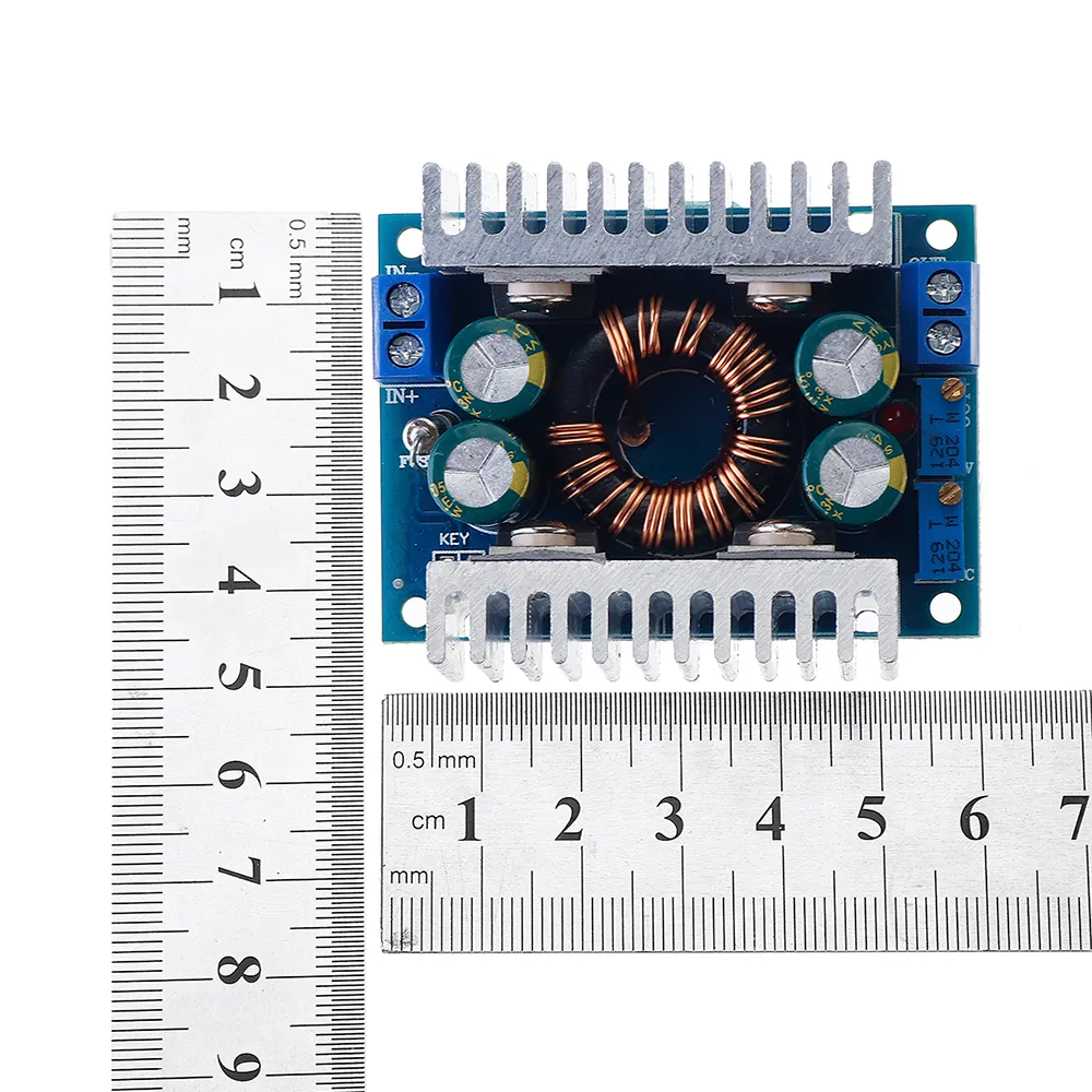 2Pcs Geekcreit® 8A DC5-30V to DC1.25-30V 150KHz Automatic Step Up Step Down Adjustable Power Module Voltage Regulation With Short Circuit / Overtemperature Protection