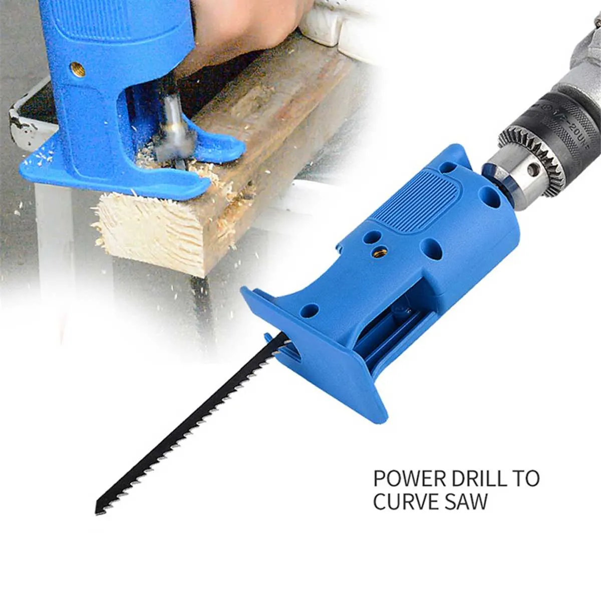 Drillpro Reciprocating Saw Attachment Adapter Change Electric Drill Into Reciprocating Saw for Wood Metal Cutting Drillpro Reciprocating Saw Attachment Adapter Change Electric Drill Into Reciprocating Saw for Wood Metal Cutting