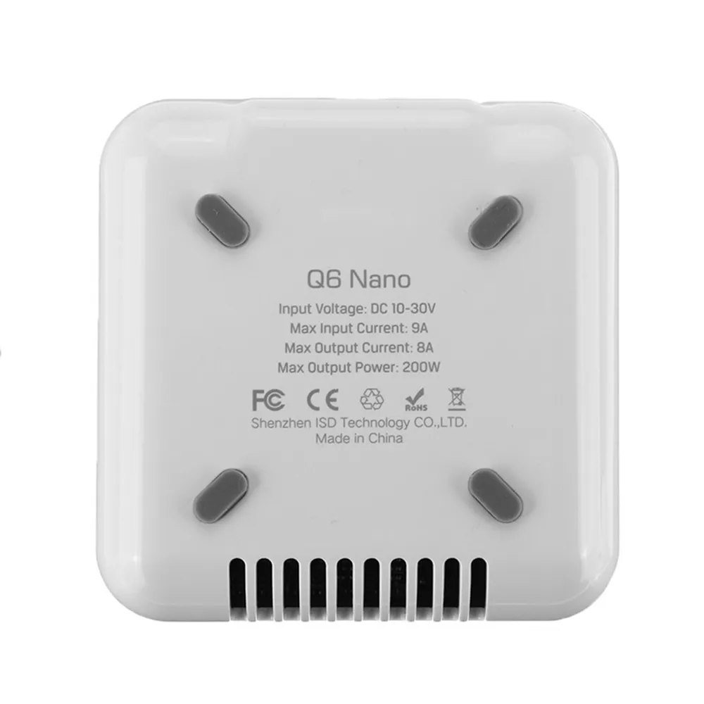 ISDT Q6 Nano BattGo 200W 8A Lipo Battery Charger White Color With XT60 Plug Parallel Charging Board