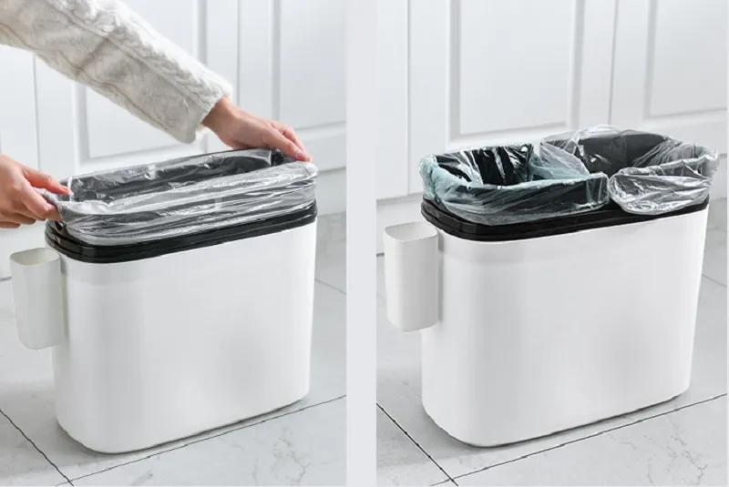 Multifunktions-Badezimmer-Mülleimer Papierkorb Toilettenbürste Toilette Mülleimer Abfall Mülleimer Toilette