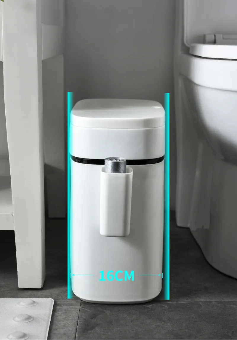 Multifunktions-Badezimmer-Mülleimer Papierkorb Toilettenbürste Toilette Mülleimer Abfall Mülleimer Toilette
