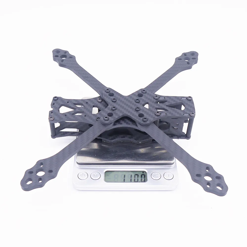 STEELE 5 220mm Wheelbase 5mm Arm Thickness Carbon Fiber X Type 5 Inch Freestyle Frame Kit Support Caddx Vista HD System for RC Drone FPV Racing