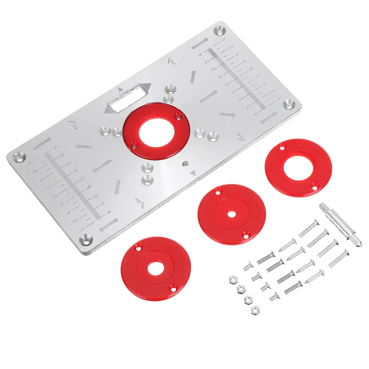 Drillpro 235x120x8mm Trimming Machine Flip Panel Woodworking Router Table Insert Plate for MAKITA(RT0700c) Drillpro 235x120x8mm Trimming Machine Flip Panel Woodworking Router Table Insert Plate for MAKITA(RT0700c)