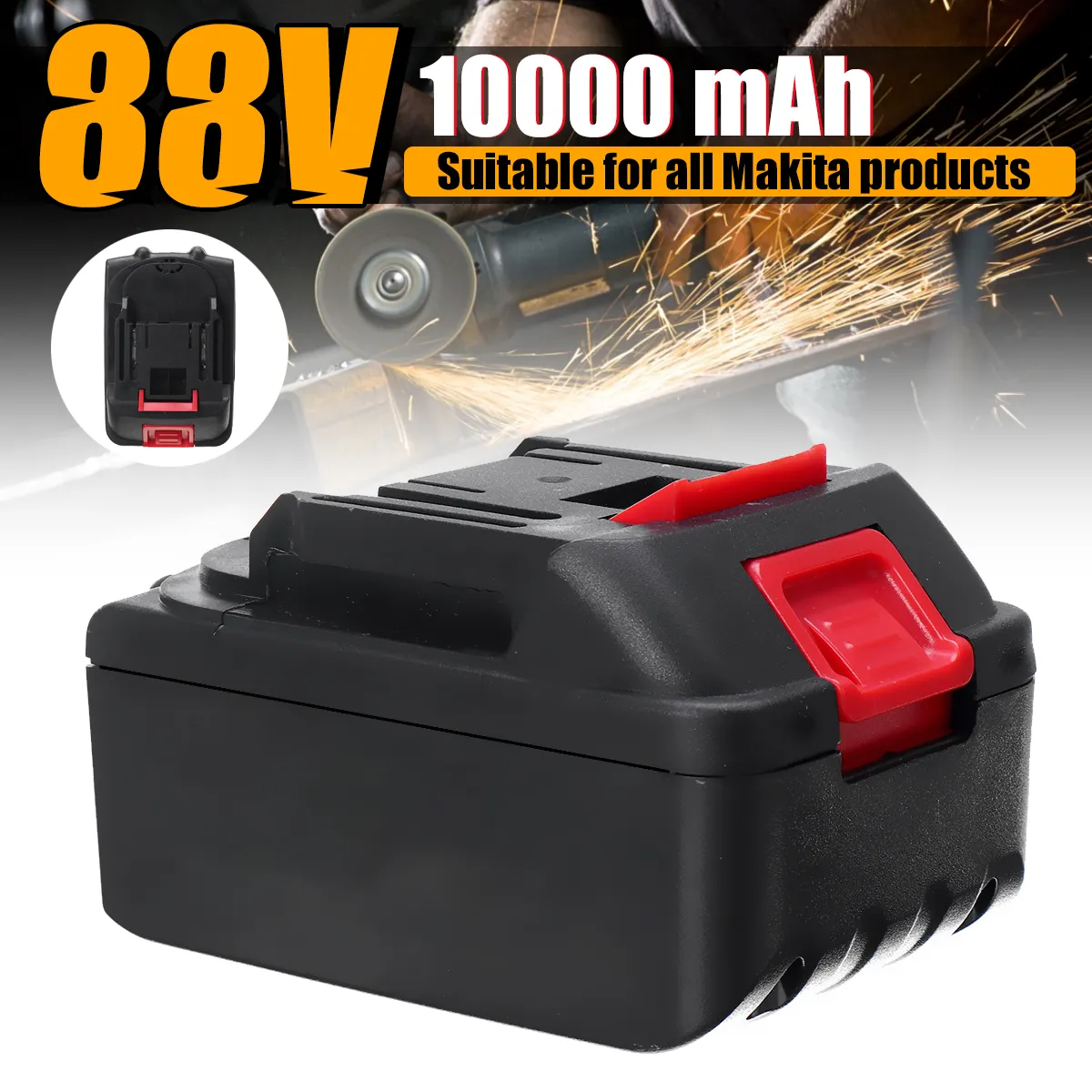 88V 10-section Electric Wrench Lithium Battery Power Tool Accessories Suitable For Mak Accessory Products