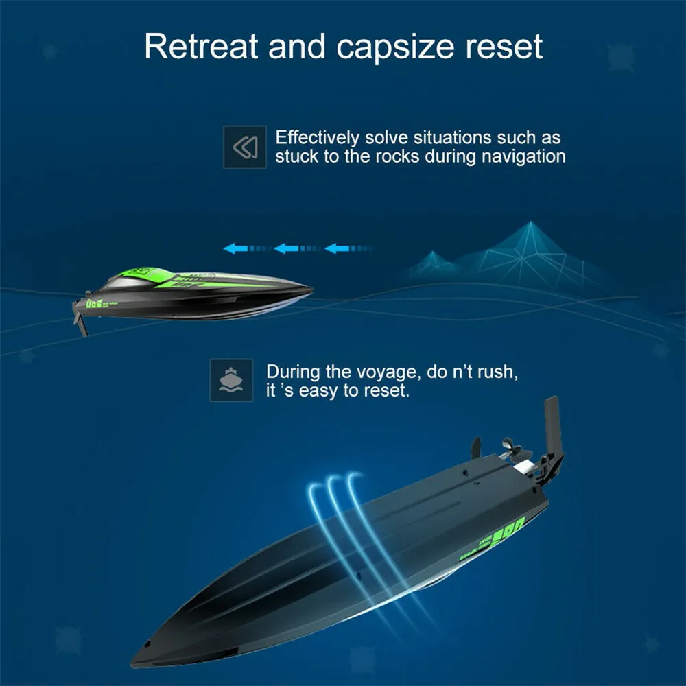 UDIRC UDI908 2.4G 40KM/h Brushless RC Boat Impermeabile con Ripristino Capovolgimento Modello RTR con Sistema di Raffreddamento ad Acqua