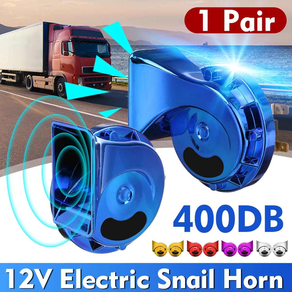 12V Car 400dB Electric Snail Horns