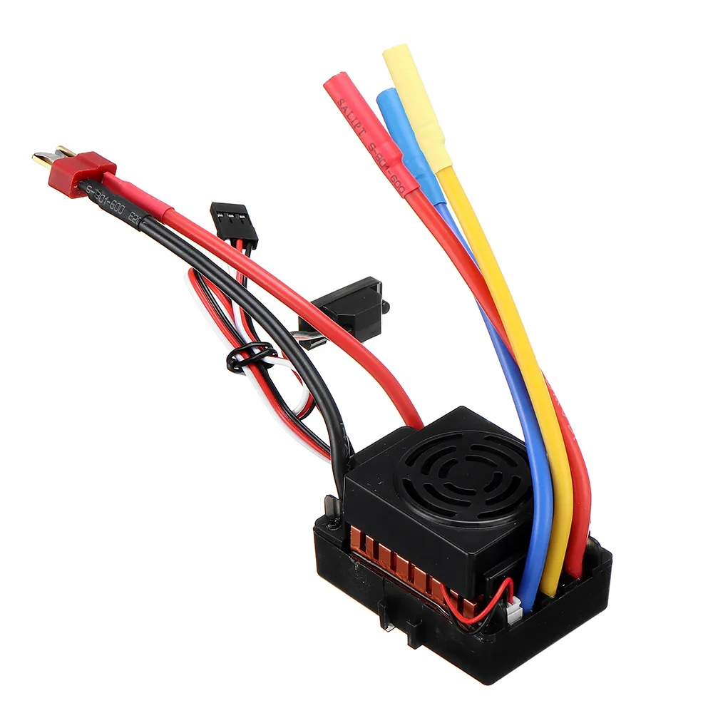 60A Brushless Waterproof ESC Electric Speed Controller for 1/10 RC Car Parts