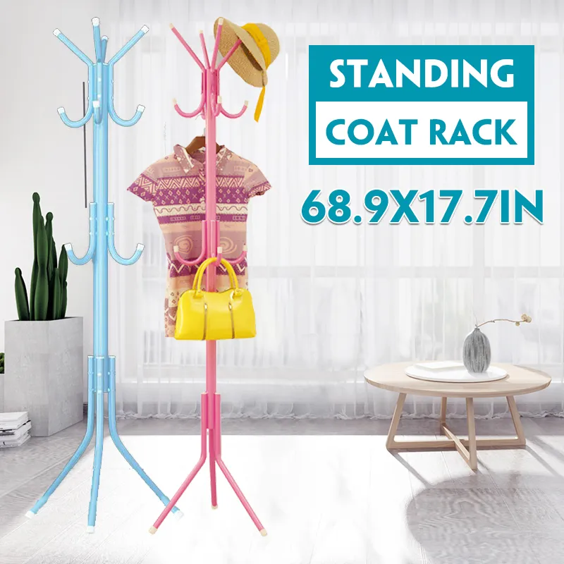 Coat Stand Garment Rack Shelf Metal Jacket Umbrella Hanger Standing 12 Hook Coat Stand Garment Rack Shelf Metal Jacket Umbrella Hanger Standing 12 Hook