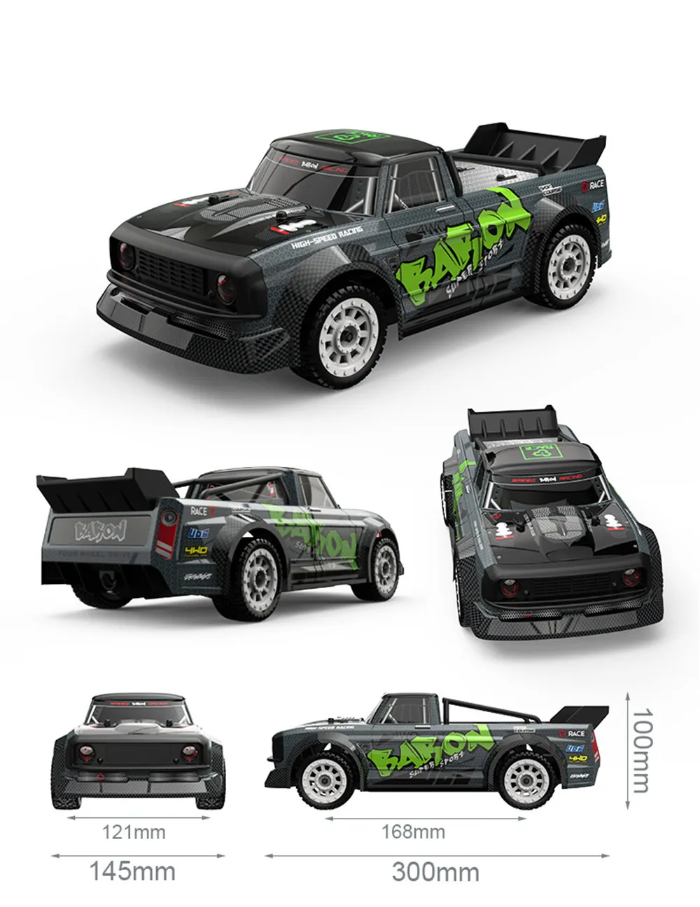 SG PINECONE FOREST 1603 RTR 1/16 2.4G 4WD 30km/h RC Car LED Light Drift On-Road Proportional Control Vehicles Model