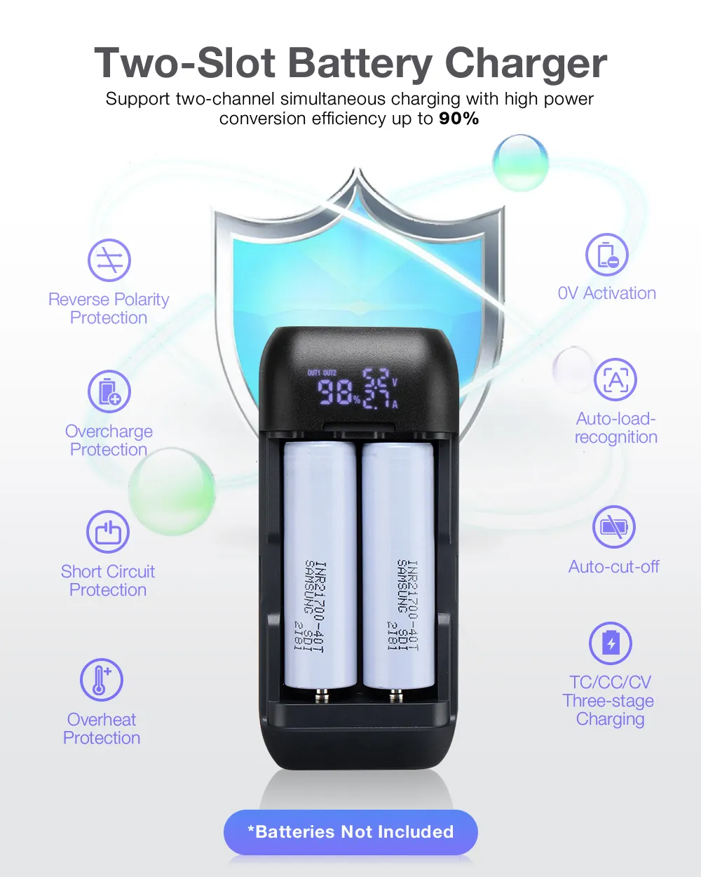 Astrolux® PD2 Type-C 18W QC3.0 PD3.0 急速充電 USB バッテリー充電器 懐中電灯 RC 電話パワーバンク インテリジェントバッテリーケースボックス Li-ion 21700/20700/18650用 Astrolux® PD2 Type-C 18W QC3.0 PD3.0 急速充電 USB バッテリー充電器 懐中電灯 RC 電話パワーバンク インテリジェントバッテリーケースボックス Li-ion 21700/20700/18650用