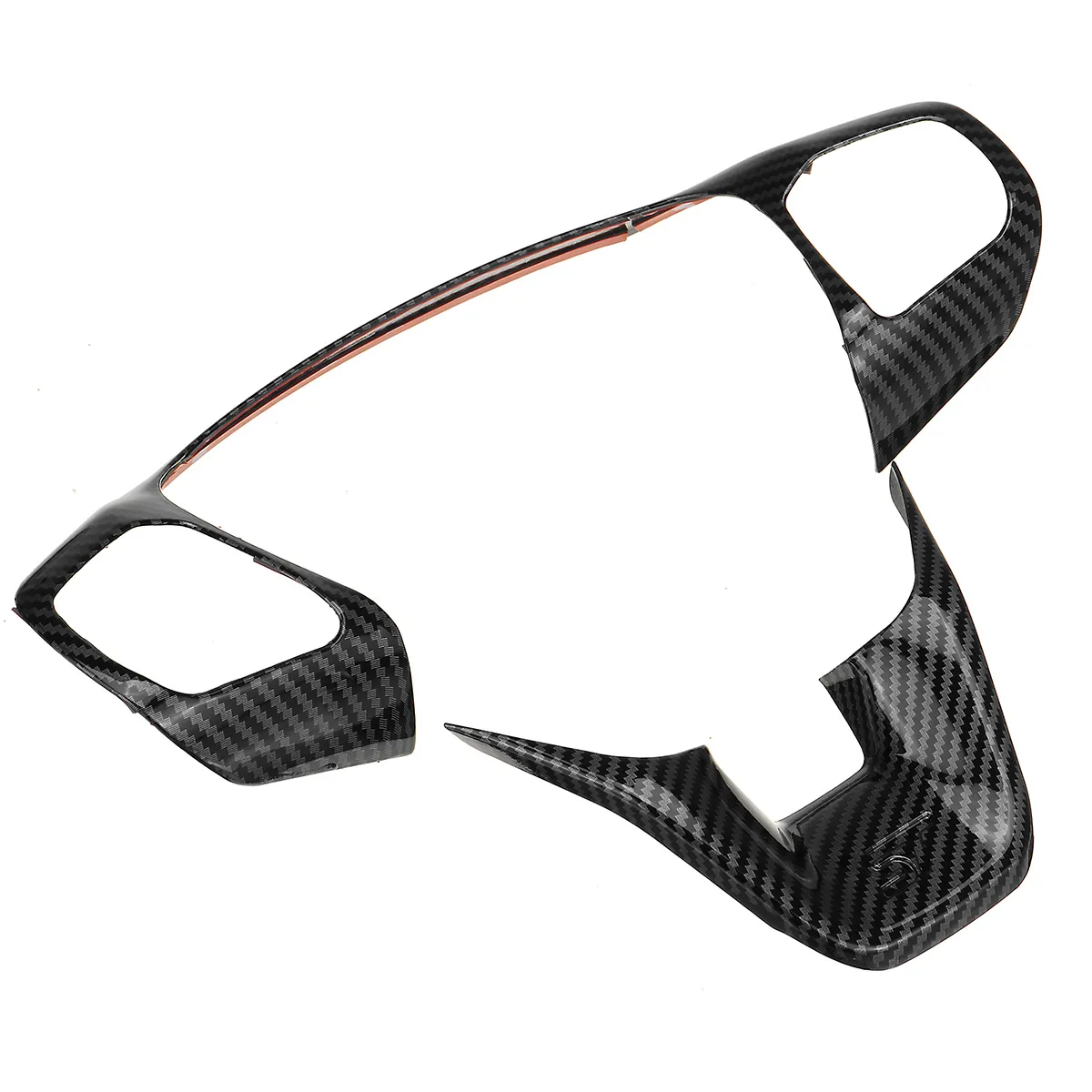 Carbon Fibre Decal Steering Wheel Trim Cover For Ford Fiesta ST MK8 2018 - 2020