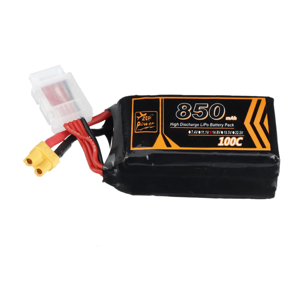 ZOP Power 14.8V 850mAh 100C 4S Lipo Battery XT30 Plug for RC Racing Drone ZOP Power 14.8V 850mAh 100C 4S Lipo Battery XT30 Plug for RC Racing Drone