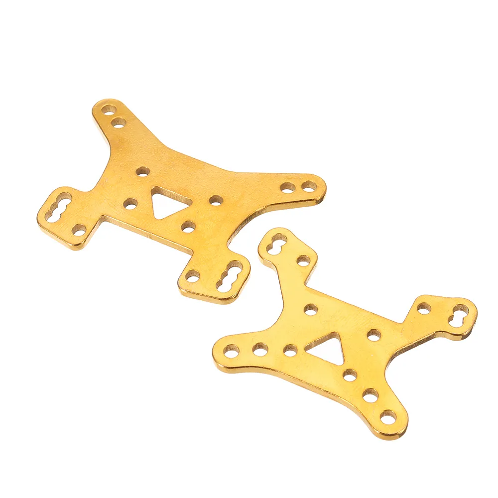 2PCS Wltoys 124017 124019 1/12 RC Car Spare Metal Front Rear Shock Absorber Plate Board 1833 Vehicles Model Parts