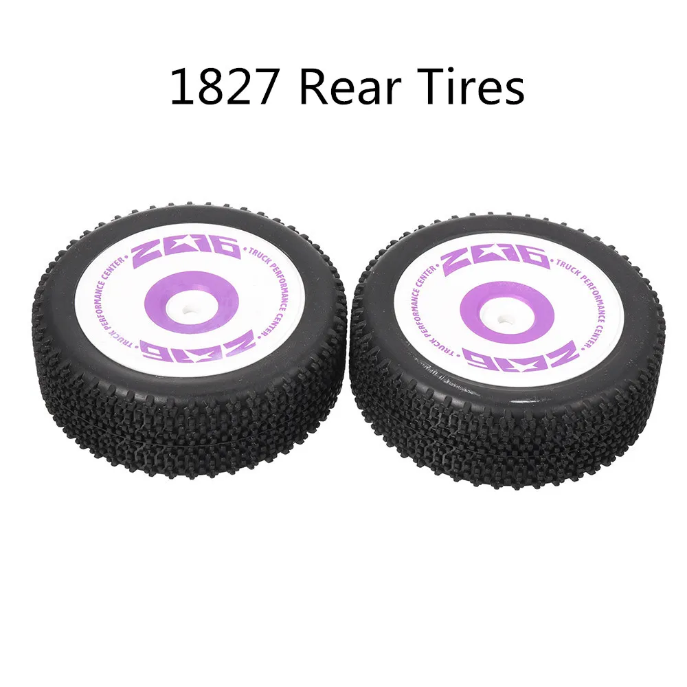 2PCS Wltoys 124019 1/12 RC Car Spare Front/Rear Tires Wheels 1826 1827 Vehicles Model Parts