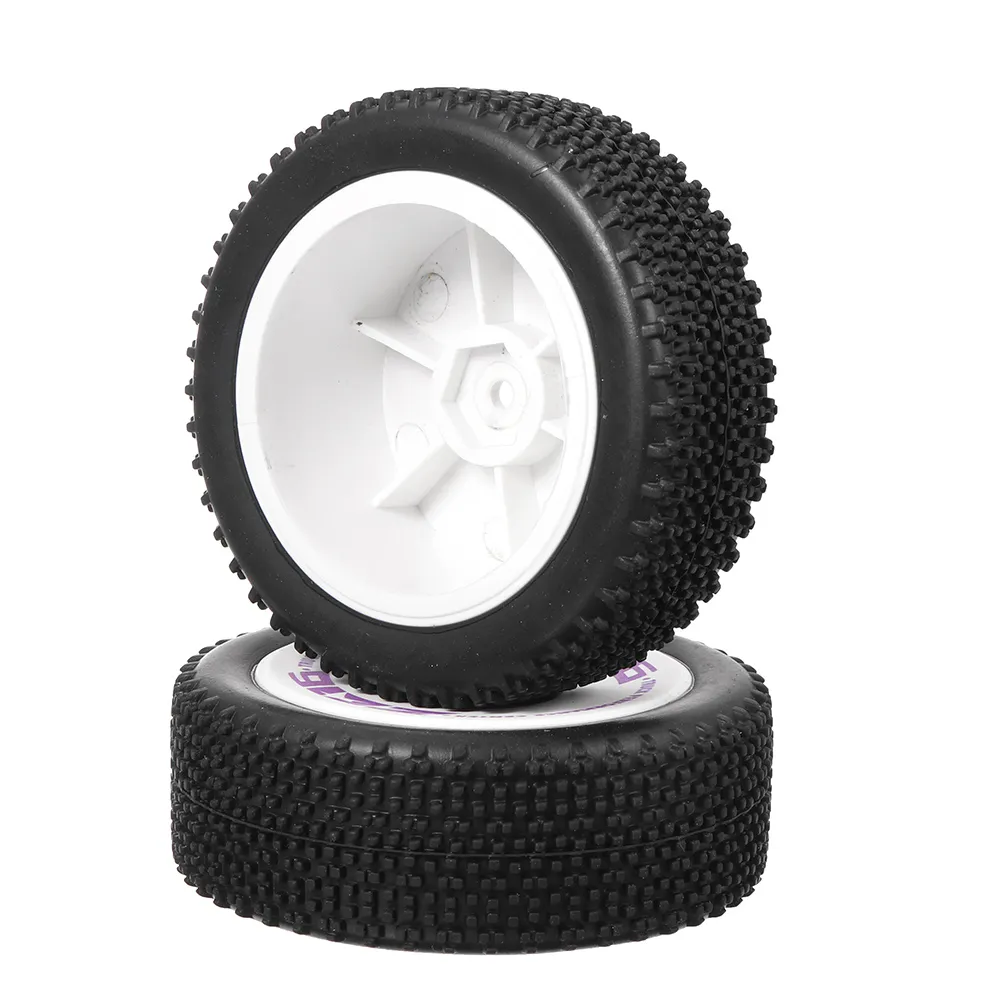 2PCS Wltoys 124019 1/12 RC Car Spare Front/Rear Tires Wheels 1826 1827 Vehicles Model Parts