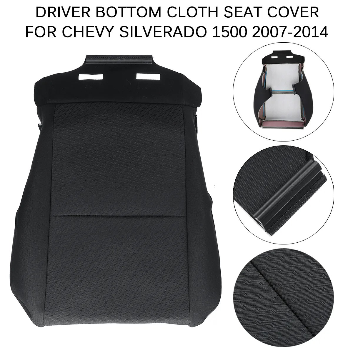 Car Driver Bottom Seat Cover For Chevy Silverado 1500 2500HD 3500HD 2007-2014 Car Driver Bottom Seat Cover For Chevy Silverado 1500 2500HD 3500HD 2007-2014