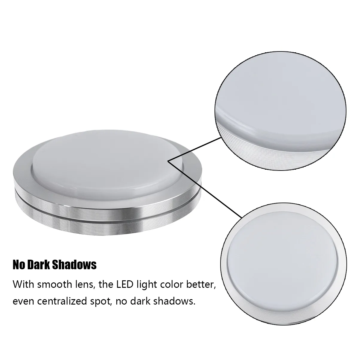12V LED Kabine Deckenleuchte Downlight Caravan/Camper/Anhänger/Auto Kaltweiß