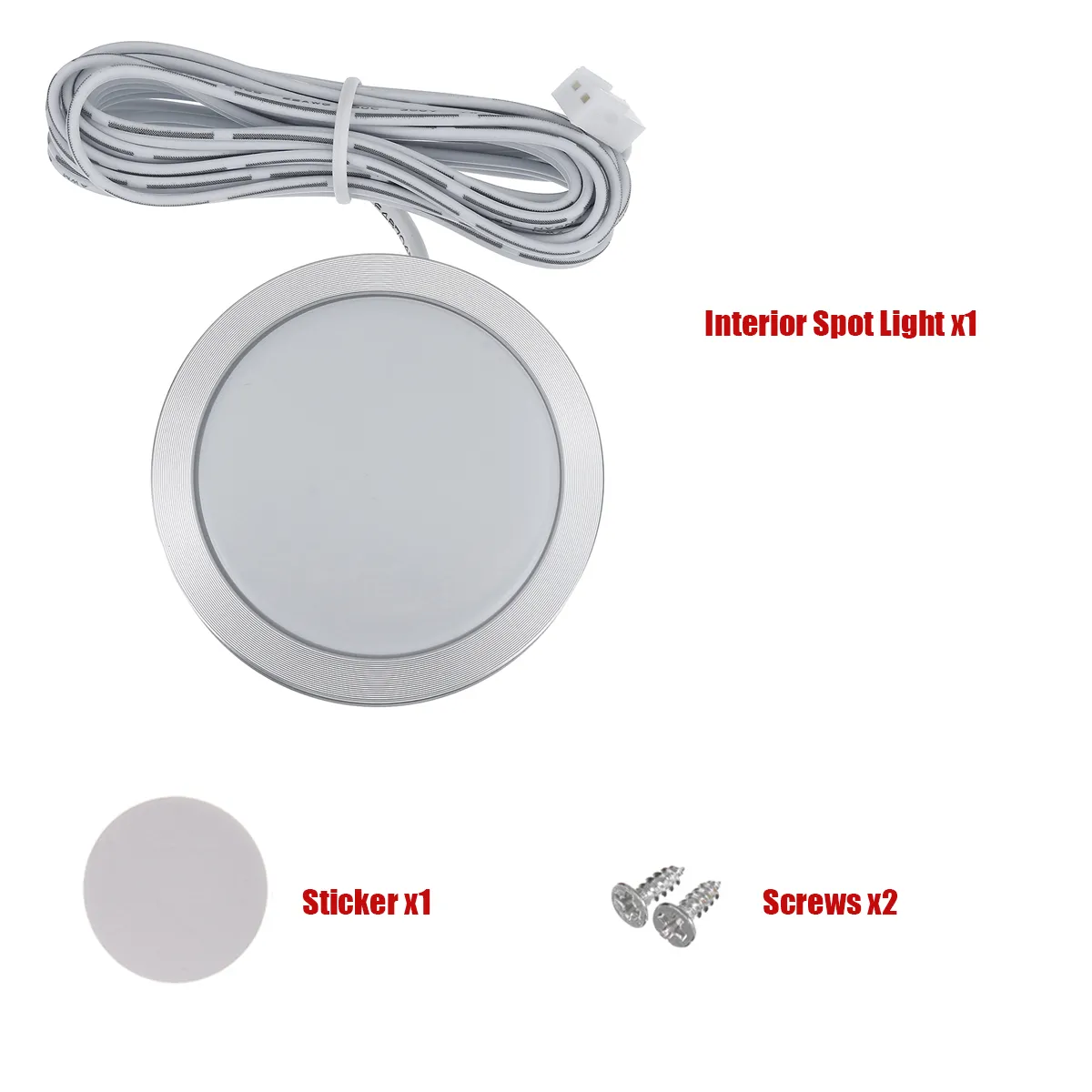 12V LED Kabine Deckenleuchte Downlight Caravan/Camper/Anhänger/Auto Kaltweiß