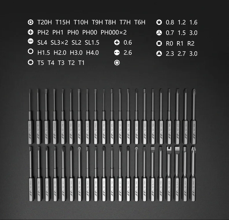JIMI® JM-GNT60 60 In 1 Magnetic Screwdriver Household DIY Precision Screw Driver Repair Tools Press Design Toolkit