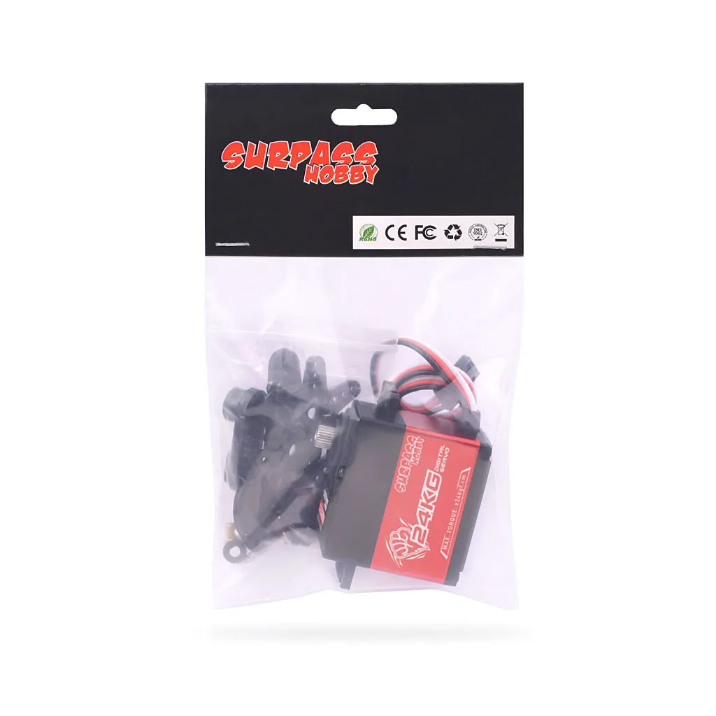 Surpass Hobby S2400M 24KG Aluminum Frame Digital Steering Gear Servo For Wing Ducted Aircraft Model Ship Toy Car Lot Home Intelligent Robot