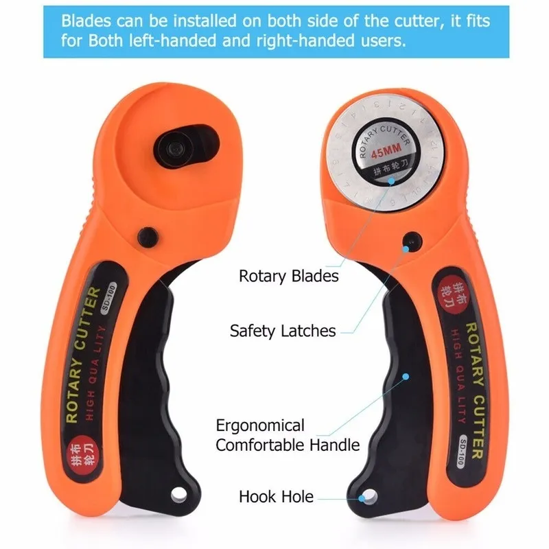 1/12/13Pcs Fabric Bias Tape Maker Rotary Cutter Kit Sewing Quilting Awl Pin Binder Foot Tools Set