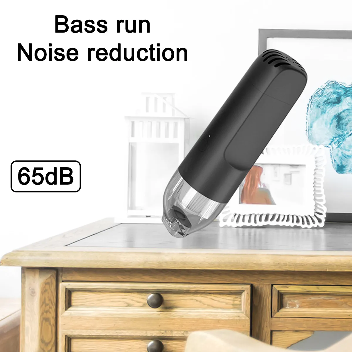 Handheld Car Power Cord / USB Powered Car Office Wireless Vacuum Cleaner Keyboard Carpet Gap Dust Collector