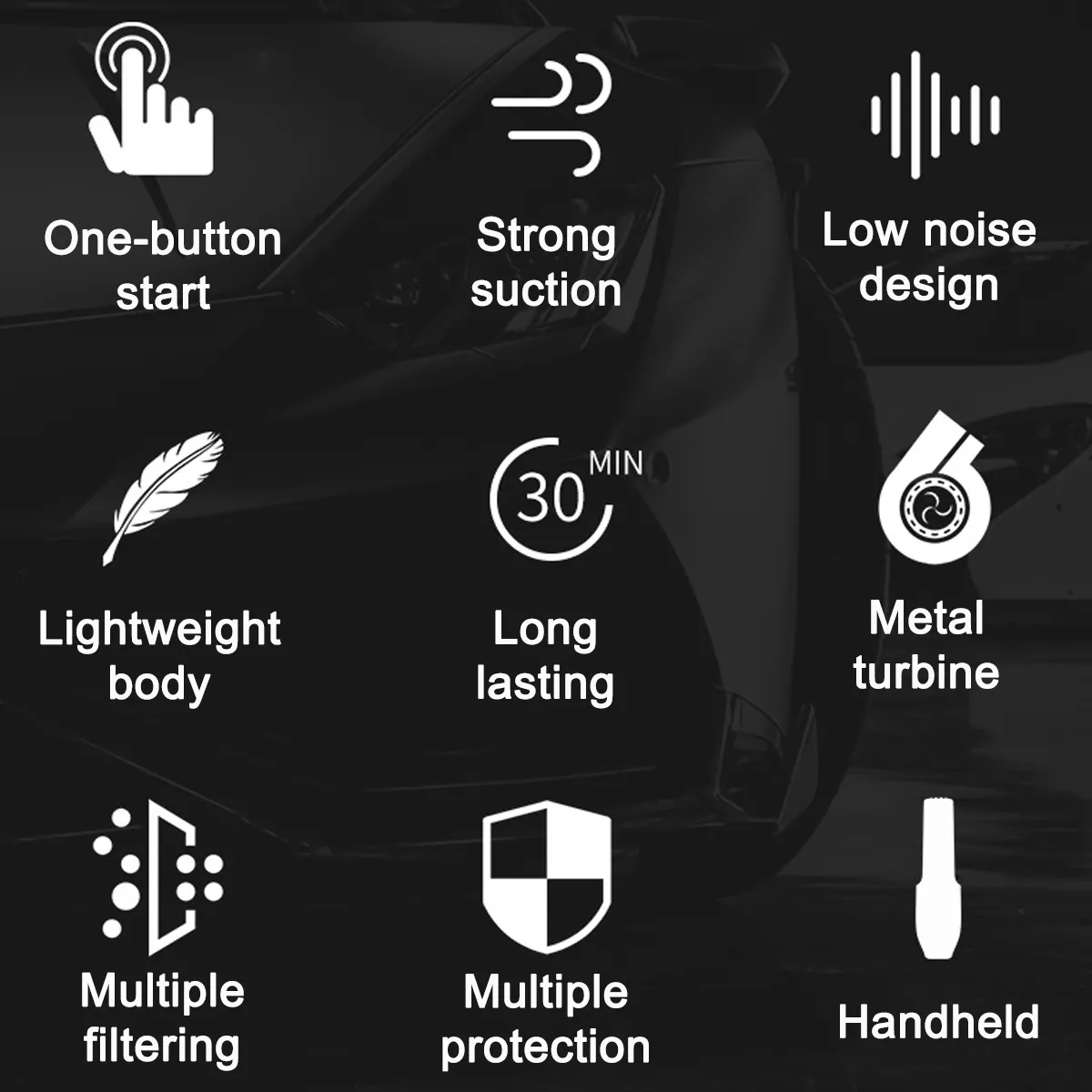 Handheld Car Power Cord / USB Powered Car Office Wireless Vacuum Cleaner Keyboard Carpet Gap Dust Collector