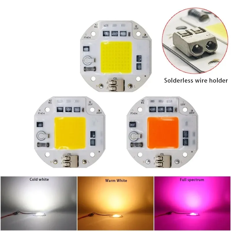 AC110V/220V COB LED Chip For Grow Light Full Spectrum 380-780nm Plant Seedling Flower
