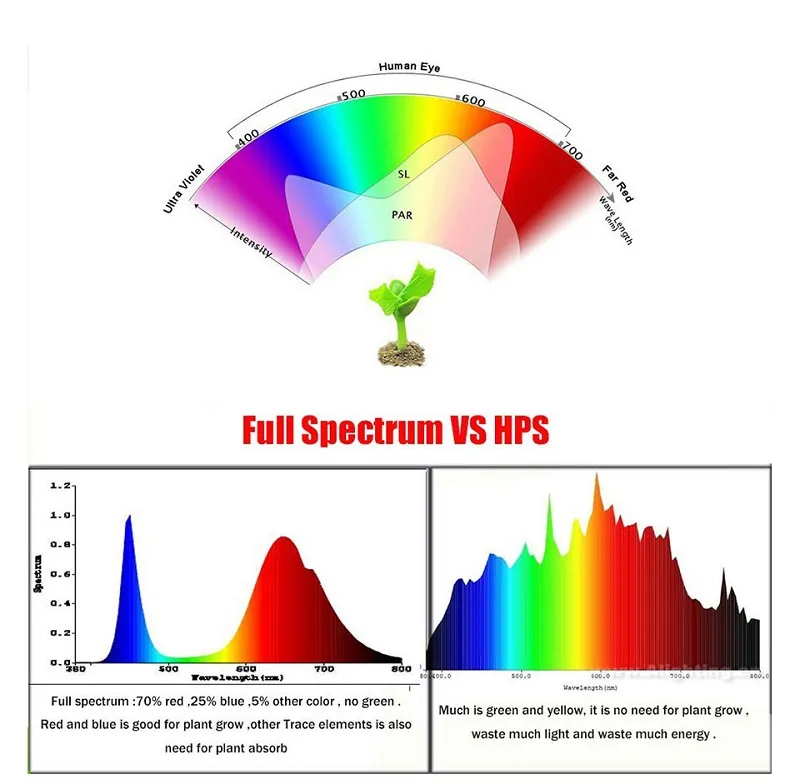 AC110V/220V COB LED Chip For Grow Light Full Spectrum 380-780nm Plant Seedling Flower