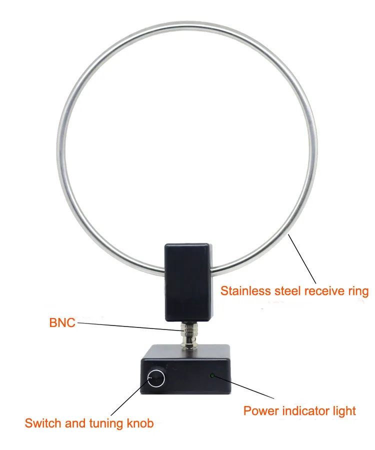 GA-450 GA450 Loop Antenna SDR Short Medium Wave Radio Antenna SW 2.30-30MHz MW 522-1710KHz