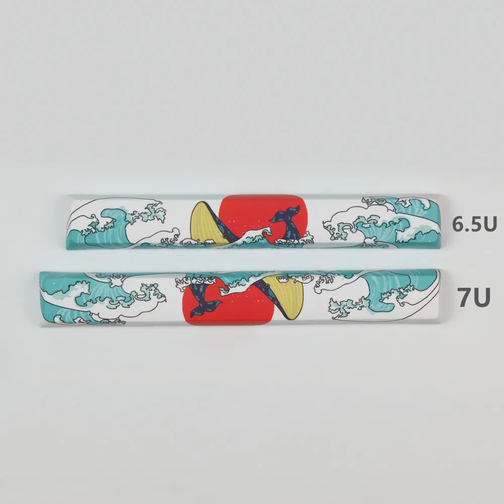 128 Keys Coral Sea Keycap Set XDA Profile PBT Sublimation Keycaps for DIY Mechanical Keyboards