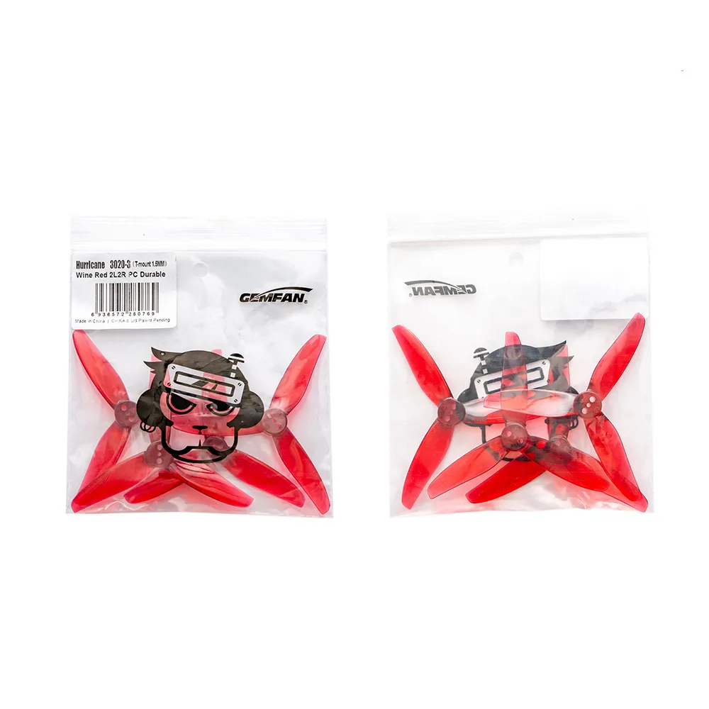 6 Pairs / 12 Pairs Gemfan Hurricane 3020 3 Inch 1.5mm Shaft 3-blade PC FPV Propeller for RC Drone FPV Racing Multirotor 6 Pairs / 12 Pairs Gemfan Hurricane 3020 3 Inch 1.5mm Shaft 3-blade PC FPV Propeller for RC Drone FPV Racing Multirotor