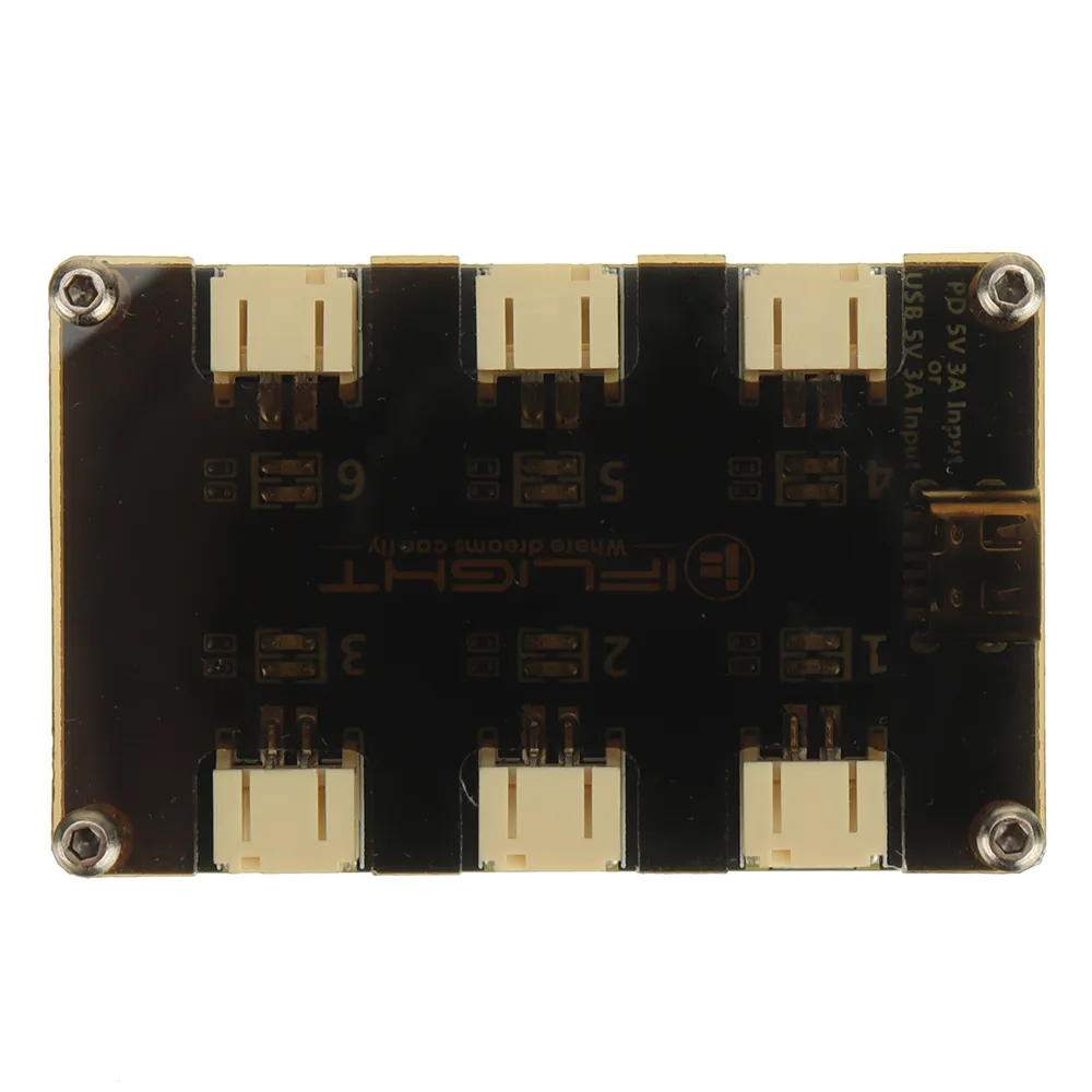 iFlight 1S Six-way PH2.0 1.25HV 300mAh Lithium Battery Charging Board Charger Set