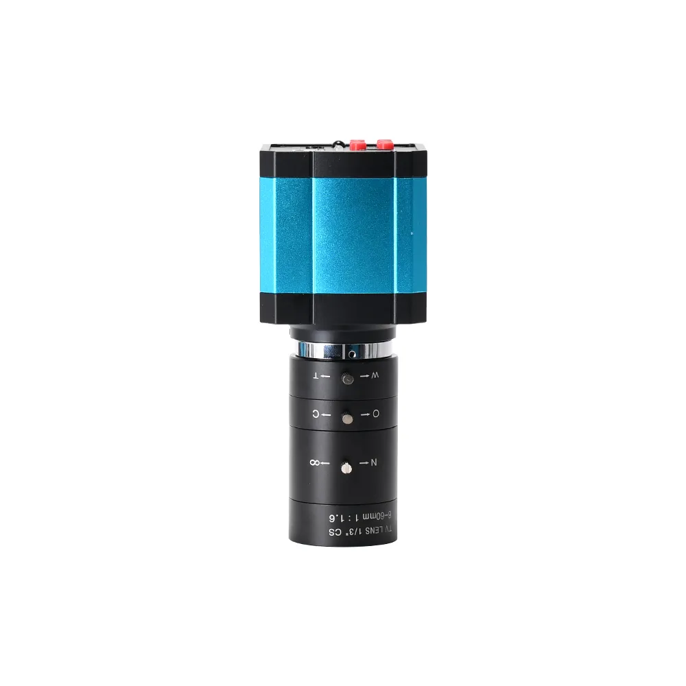 HAYEAR 48MP 1080P 2K HDMI USB Industrial Video Microscope Camera Big Visual Field Manual IRIS6-60mm Zoom Lens for PCB Soldering Repair
