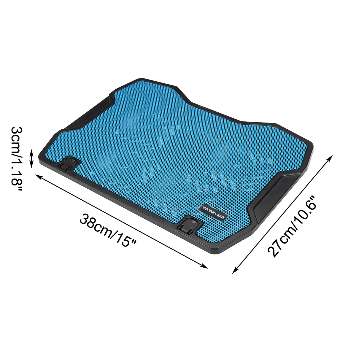4 Fan Adjustable Laptop Cooling Pad Cooler Portable Stand For 14-17inch Laptop