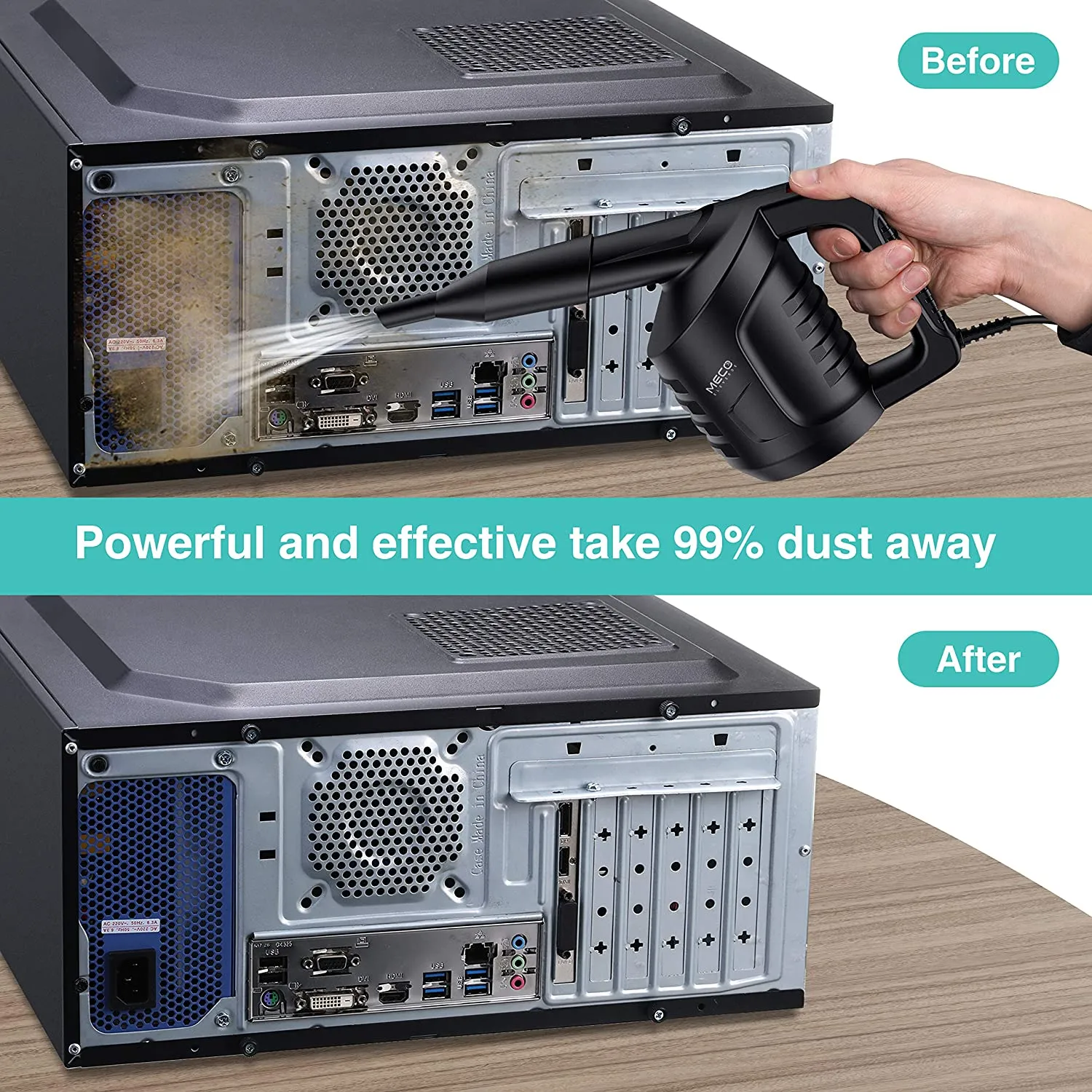 MECO ELEVERDE Compressed Air Duster Blower Computer Laptop Cleaner Keyboard Cleaning Dust