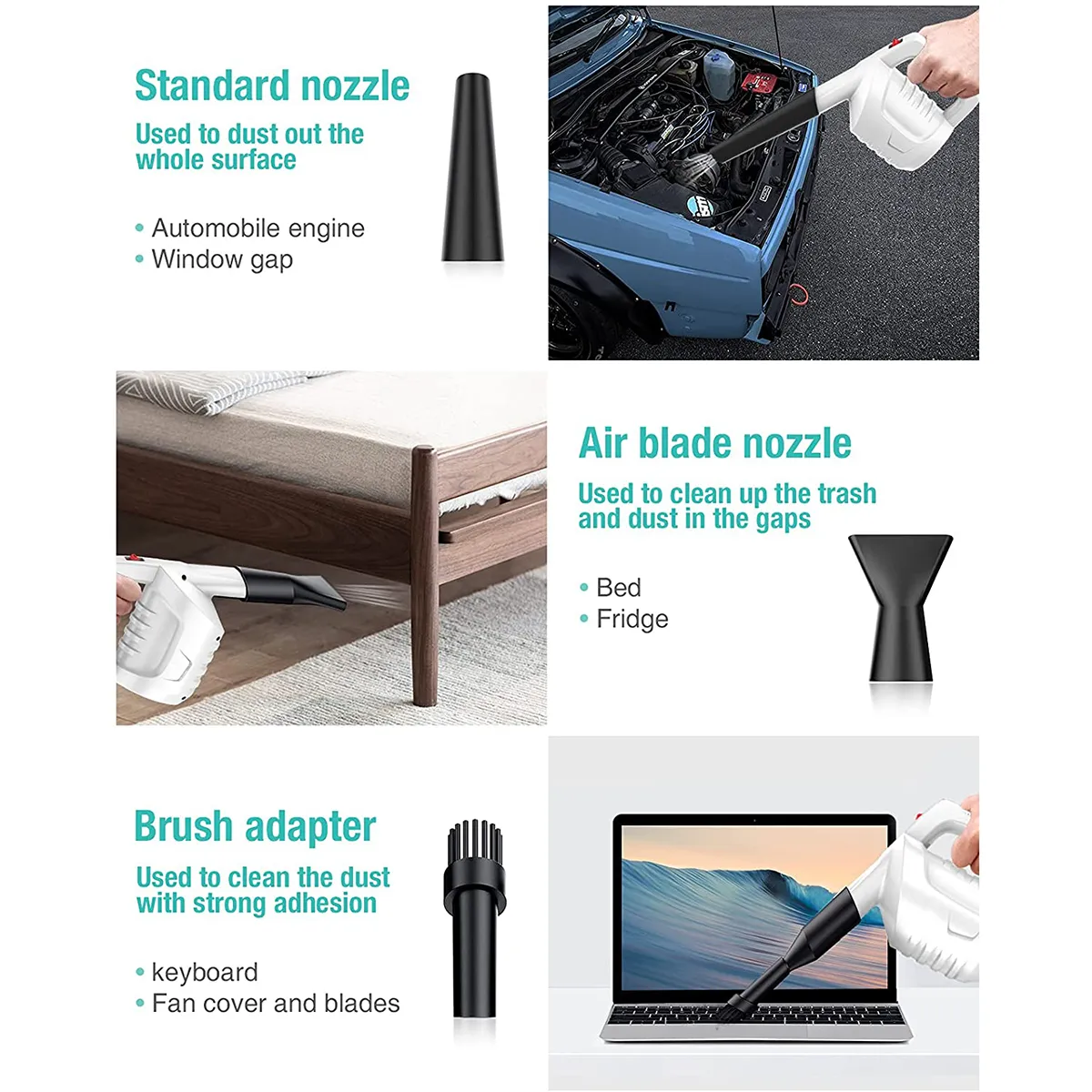MECO Electric Duster Air Duster Compressed Air Blower Cleaning For Computer Cleaning