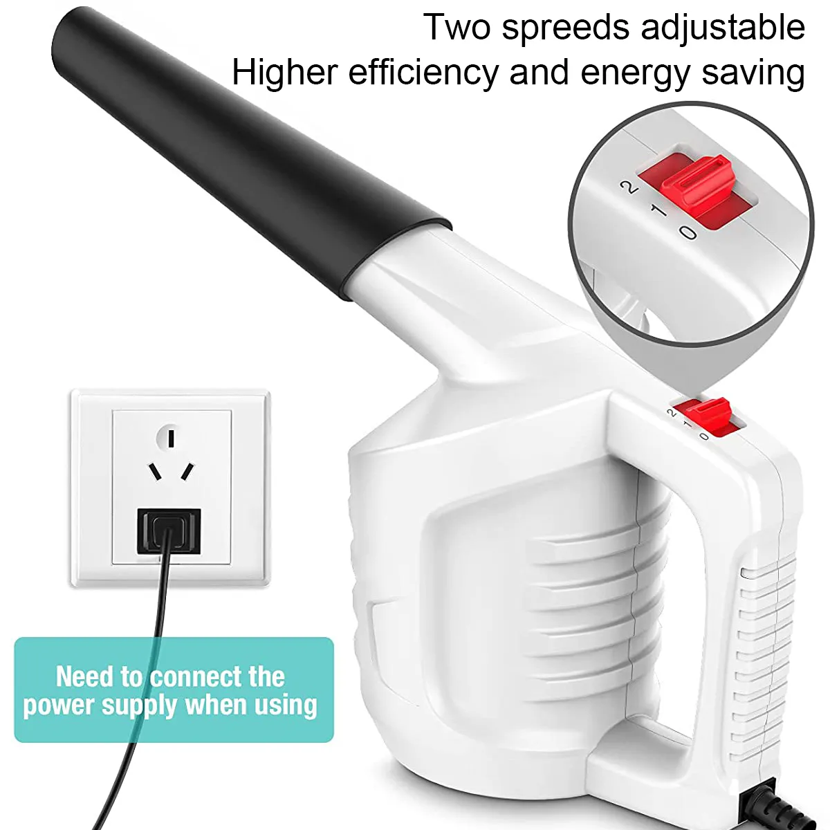 MECO Electric Duster Air Duster Compressed Air Blower Cleaning For Computer Cleaning