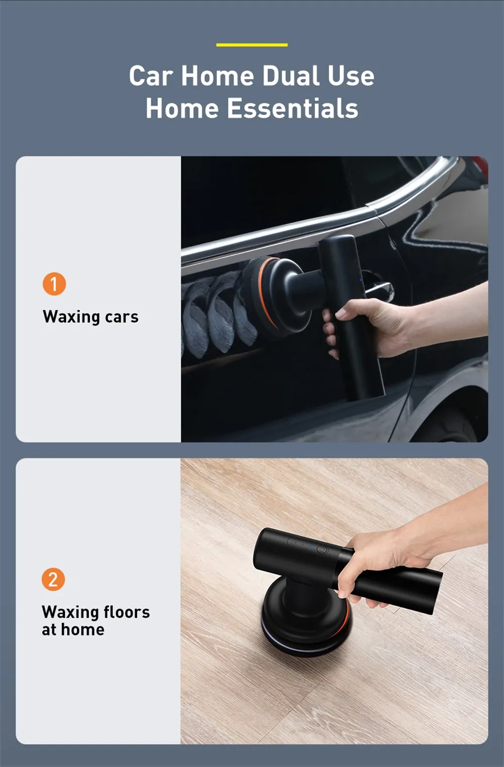 Baseus Wireless Electric Polisher Portable Car Polishing Machine Adjustable Speed Waxer Auto Waxing Tools Baseus Wireless Electric Polisher Portable Car Polishing Machine Adjustable Speed Waxer Auto Waxing Tools