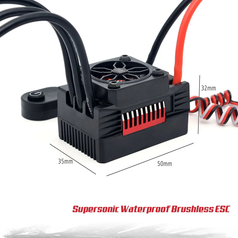 Surpass Hobby Rocket V2 Waterproof 60A Brushless ESC for 1/10 RC Car Vehicles Model Parts Surpass Hobby Rocket V2 Waterproof 60A Brushless ESC for 1/10 RC Car Vehicles Model Parts