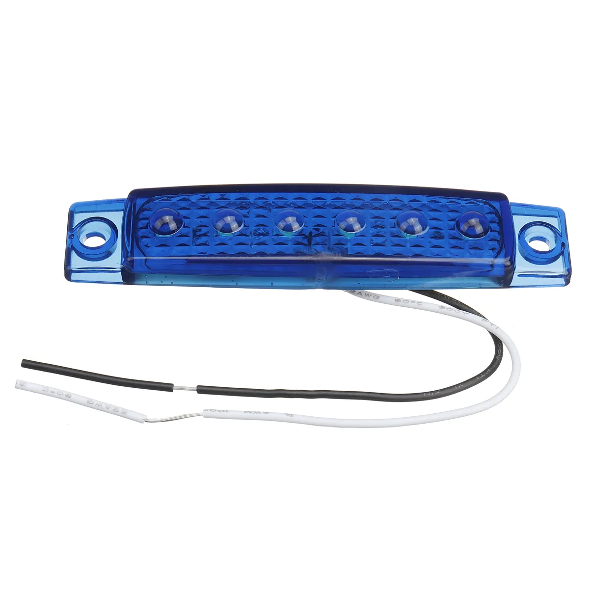 1 PCS 6LED 12V Front Side Marker Amber Signal Lights Position Lamp For Car Truck Trailer 1 PCS 6LED 12V Front Side Marker Amber Signal Lights Position Lamp For Car Truck Trailer