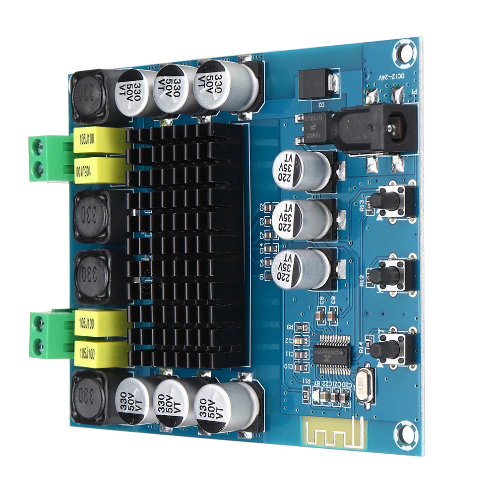 XH-M548 TPA3116D2 bluetooth 5.0 Dual Channel 2x120W High Power Digital Audio Power Amplifier Board