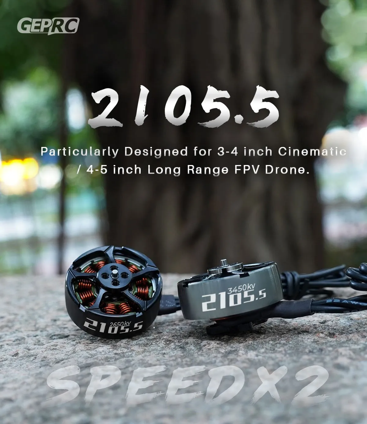 GEPRC SPEEDX2 2105.5 2650KV/3450KV 3-4S Brushless Motor for FPV Racing RC Drone