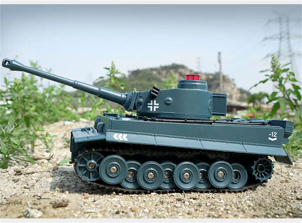 JJRC Q85 RTR 2.4G 4CH RC Battle Tank Programmable Vehicles w/ Sound 360° Rotation Military Models Kids Children Toys