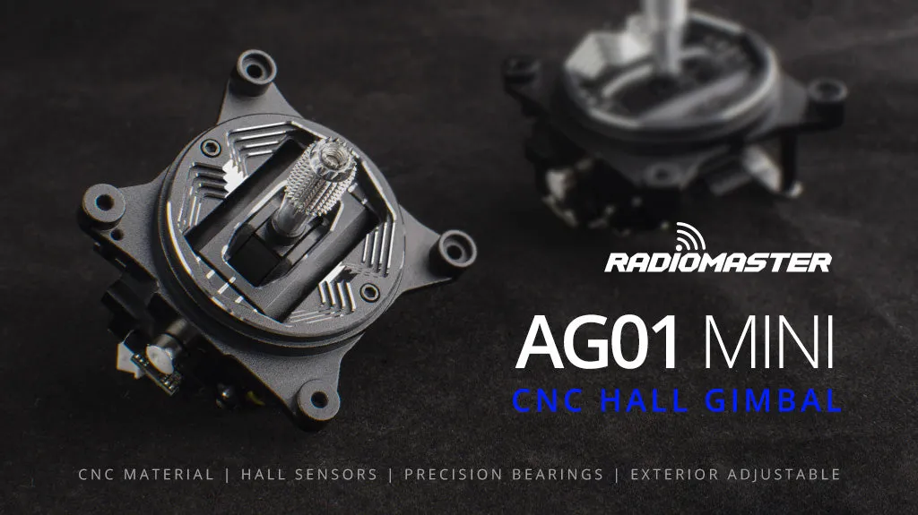 RadioMaster AG01 MINI CNC Hall Gimbal for TX12 / Zorro Radio Transmitter Remote Controller RadioMaster AG01 MINI CNC Hall Gimbal for TX12 / Zorro Radio Transmitter Remote Controller