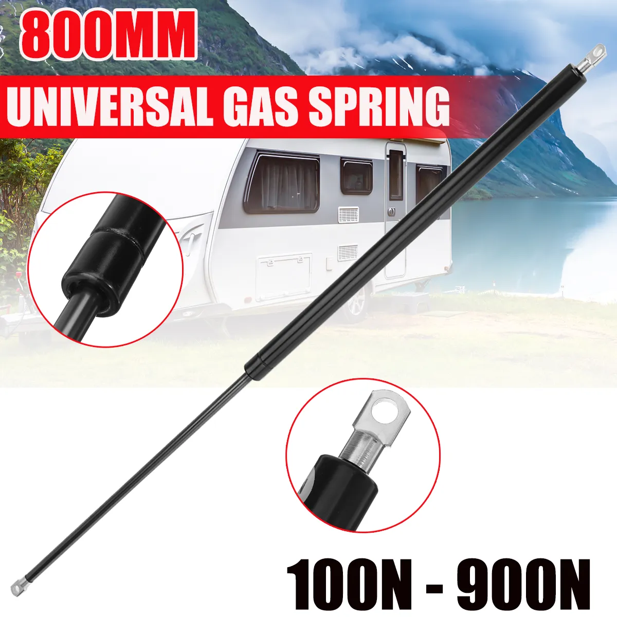 800mm Universal Gas Struts Spring 100N-900N For Trunk Tailgate Bonnet Hood 800mm Universal Gas Struts Spring 100N-900N For Trunk Tailgate Bonnet Hood