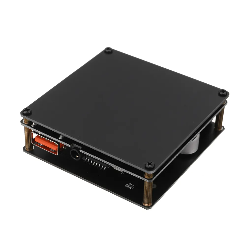 ZK-F502E Cool Volume Indicator Bluetooth Audio Power Amplifier Board Module LC Filter Stereo 50W+50W