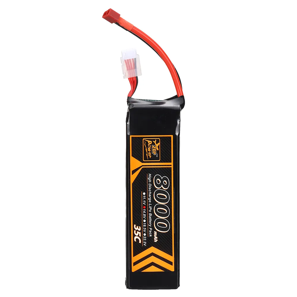 ZOP Power 14.8V 8000mAh 35C 4S LiPo Battery T Deans Plug for RC Drone
